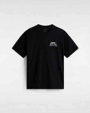 Men Vans Wrenched T Shirts Black Malaysia | VN1768403