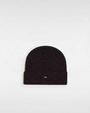 Unisex Vans Check Tall Cuff Beanie Black Malaysia | VN6912750