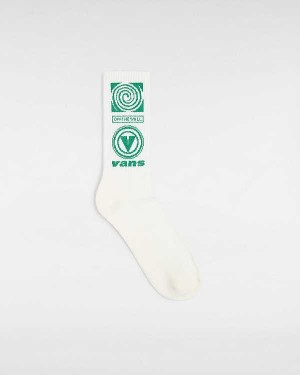 Unisex Vans Faster Crew (1 pair) Socks White Malaysia | VN8395714