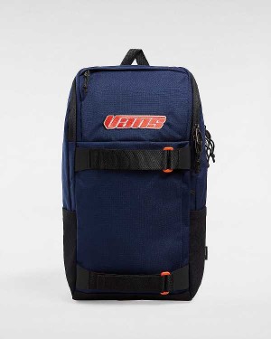 Unisex Vans Obstacle Backpacks Blue Malaysia | VN2839617