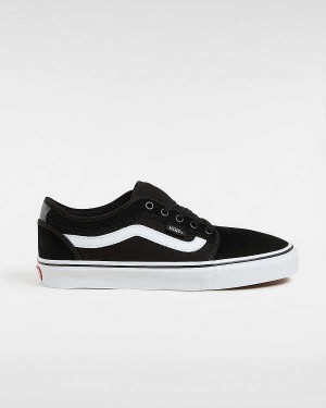 Women Vans Chukka Low Sidestripe Skate Shoes Black Malaysia | VN8142573