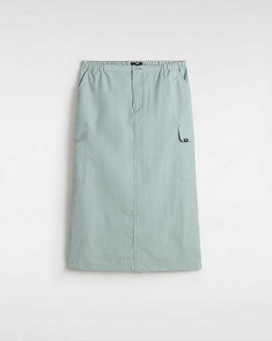 Women Vans Riley Parachute Cargo Skirt Blue Malaysia | VN6958073