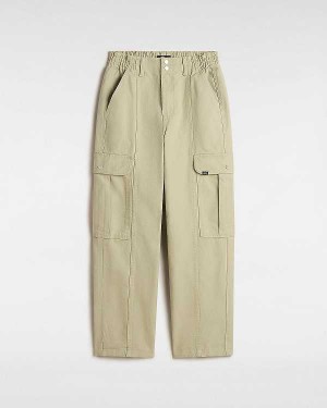 Women Vans Sidewalk Pants Beige Malaysia | VN7564831