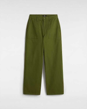 Women Vans Union Relaxed Carpenter Pants Green Malaysia | VN3487152