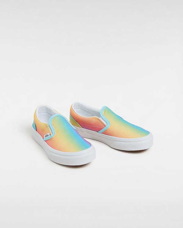 Kids' Vans Classic (4-8 Years) Slip On Shoes Multicolor Malaysia | VN7163049