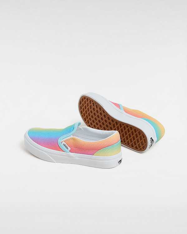 Kids' Vans Classic (4-8 Years) Slip On Shoes Multicolor Malaysia | VN7163049