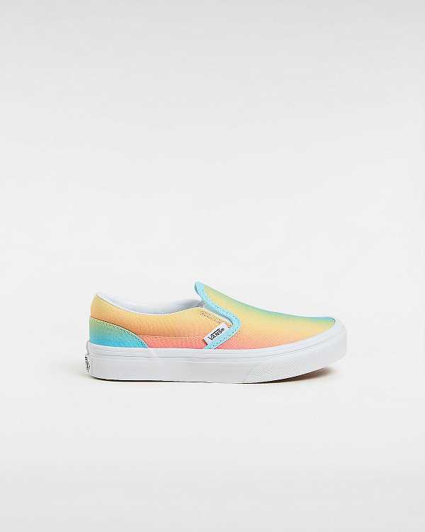 Kids\' Vans Classic (4-8 Years) Slip On Shoes Multicolor Malaysia | VN7163049