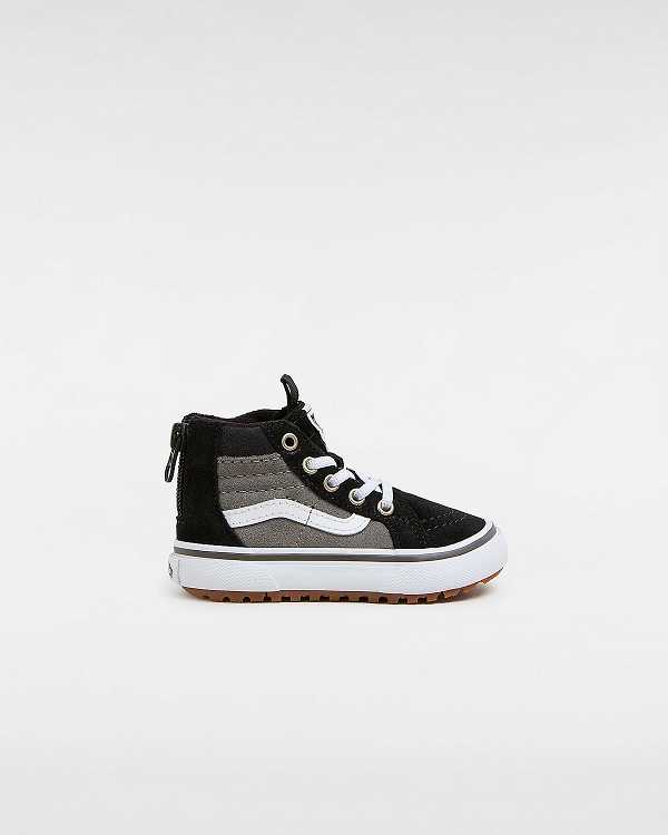 Kids\' Vans MTE Sk8-Hi Zip (1-4 Years) Sneakers Black / Grey Malaysia | VN0634289