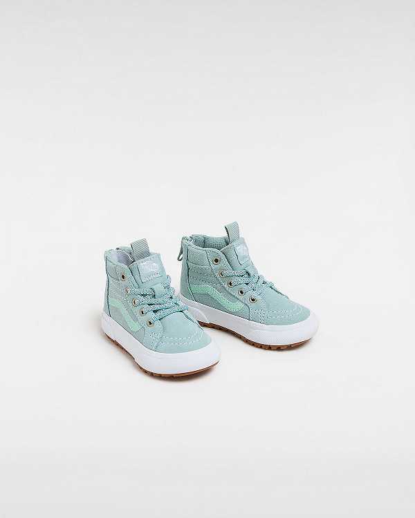 Kids' Vans MTE Sk8-Hi Zip (1-4 Years) Sneakers Blue Malaysia | VN9213084