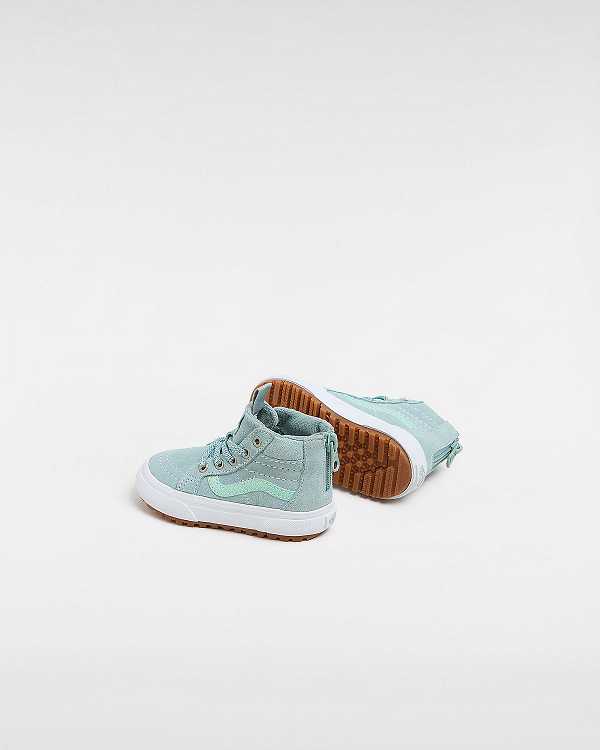 Kids' Vans MTE Sk8-Hi Zip (1-4 Years) Sneakers Blue Malaysia | VN9213084