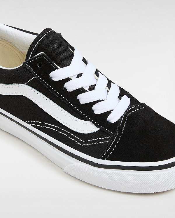 Kids' Vans Old Skool (4-8 Years) Skate Shoes Black Malaysia | VN2051768