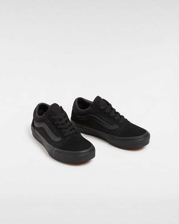 Kids' Vans Old Skool (4-8 Years) Skate Shoes Black Malaysia | VN4763851