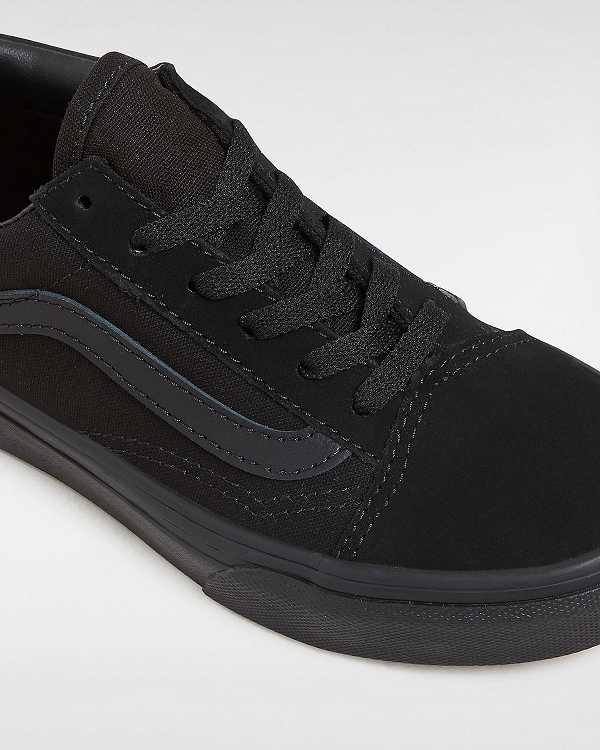 Kids' Vans Old Skool (4-8 Years) Skate Shoes Black Malaysia | VN4763851