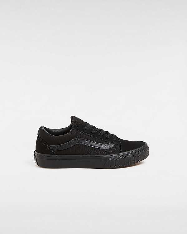 Kids\' Vans Old Skool (4-8 Years) Skate Shoes Black Malaysia | VN4763851