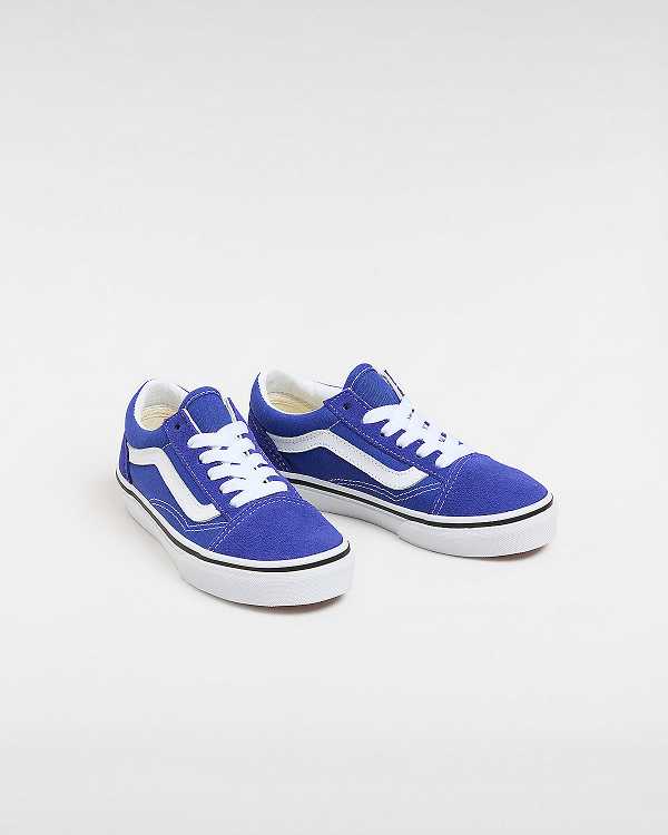 Kids' Vans Old Skool (4-8 Years) Sneakers Blue Malaysia | VN2031586