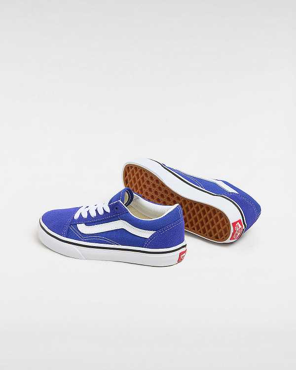 Kids' Vans Old Skool (4-8 Years) Sneakers Blue Malaysia | VN2031586