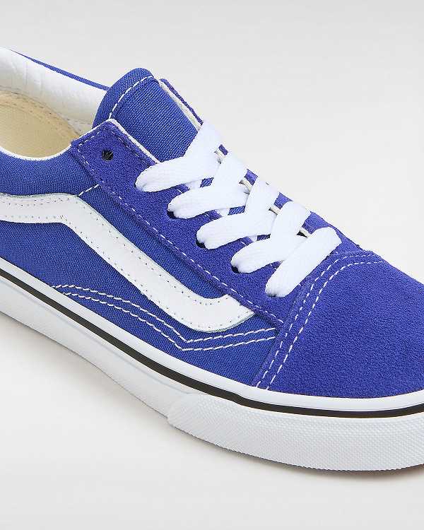 Kids' Vans Old Skool (4-8 Years) Sneakers Blue Malaysia | VN2031586