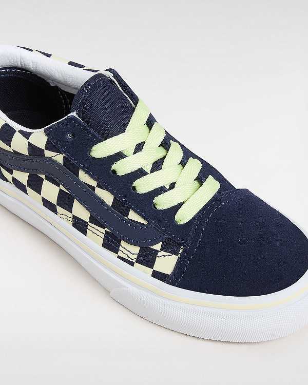 Kids' Vans Old Skool (4-8 Years) Sneakers Blue Malaysia | VN5760829