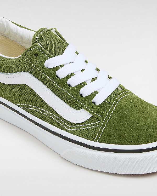 Kids' Vans Old Skool (4-8 Years) Sneakers Green Malaysia | VN7504293