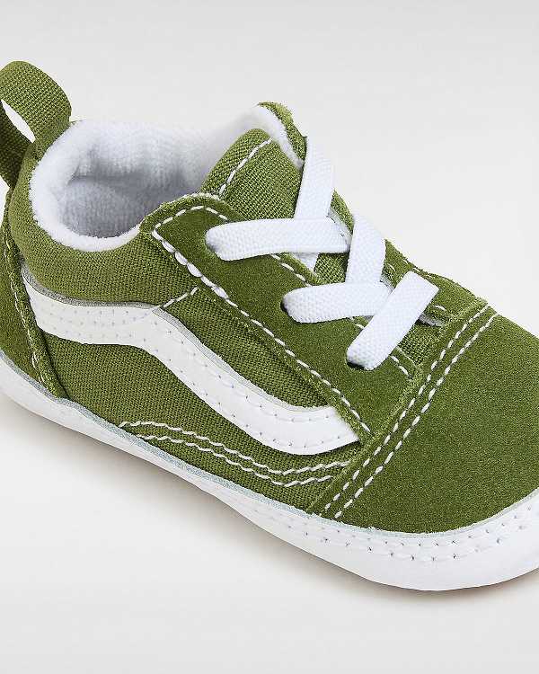 Kids' Vans Old Skool Crib (0-1 Years) Sneakers Green Malaysia | VN1403782
