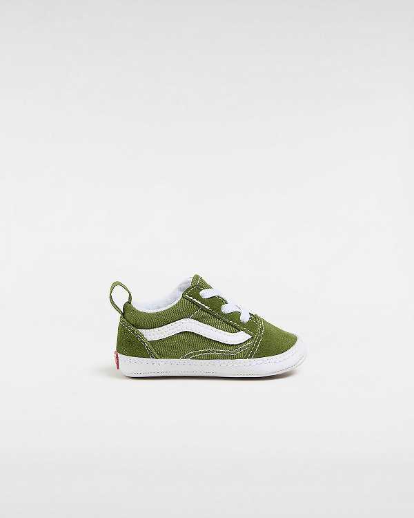 Kids\' Vans Old Skool Crib (0-1 Years) Sneakers Green Malaysia | VN1403782