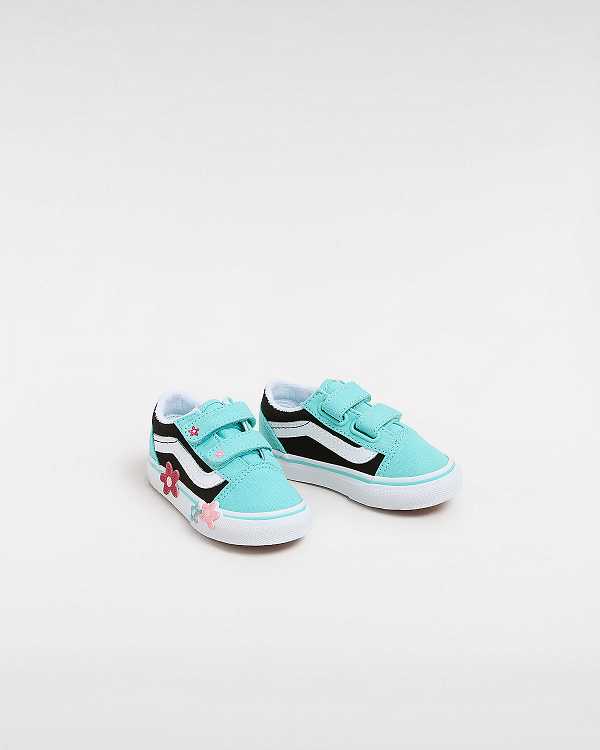 Kids' Vans Old Skool Hook and Loop Glitter (1-4 Years) Sneakers Multicolor Malaysia | VN0297658