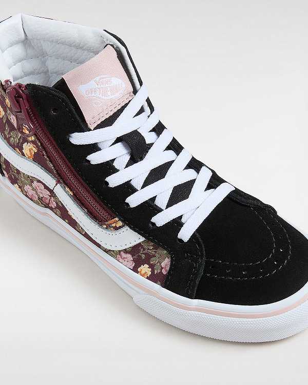 Kids' Vans SK8-Hi Reissue Side Zip (4-8 years) Sneakers Black Malaysia | VN3091625