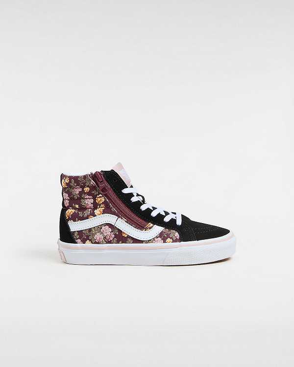 Kids\' Vans SK8-Hi Reissue Side Zip (4-8 years) Sneakers Black Malaysia | VN3091625