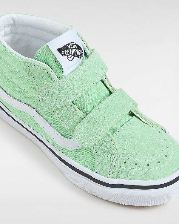 Kids' Vans SK8-Mid Reissue (4-8 years) Sneakers Green Malaysia | VN5734692