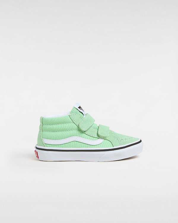 Kids\' Vans SK8-Mid Reissue (4-8 years) Sneakers Green Malaysia | VN5734692