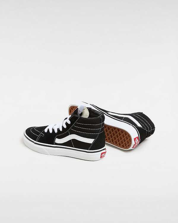 Kids' Vans Sk8-Hi (4-8 years) Sneakers Black Malaysia | VN0547329