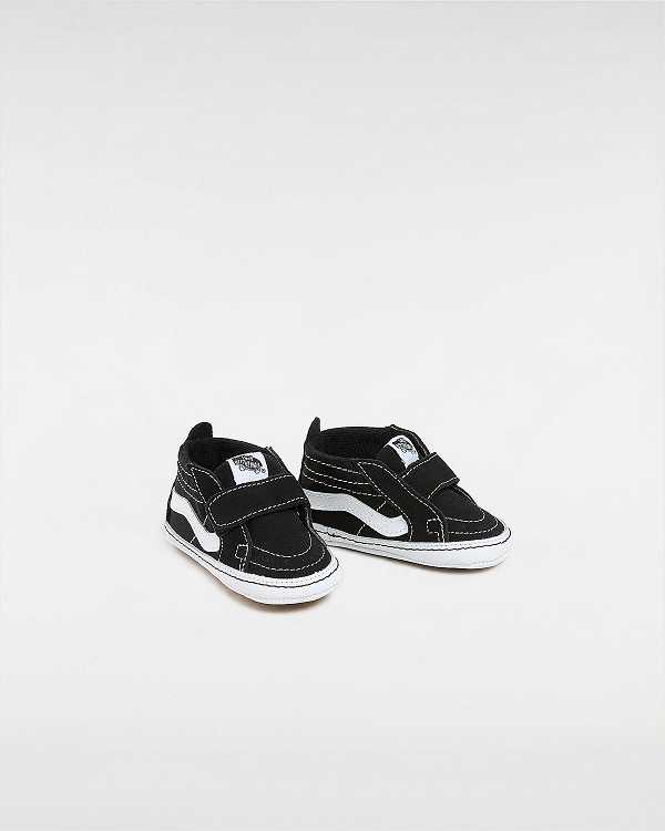 Kids' Vans Sk8-Hi Crib (0-1 year) Sneakers Black Malaysia | VN1354709