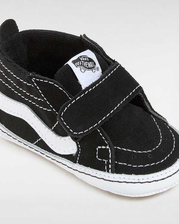 Kids' Vans Sk8-Hi Crib (0-1 year) Sneakers Black Malaysia | VN1354709