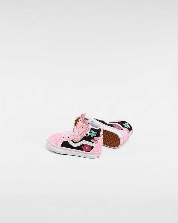 Kids' Vans Sk8-Hi Reissue Side Zip Glitter (1-4 Years) Sneakers Multicolor Malaysia | VN6089351