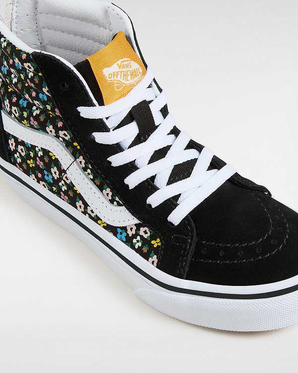 Kids' Vans Sk8-Hi Zip (4-8 Years) Skate Shoes Black Malaysia | VN7015293