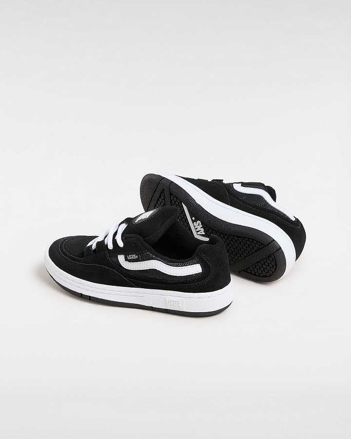 Kids' Vans Speed (8-14 years) Skate Shoes Black Malaysia | VN3265170