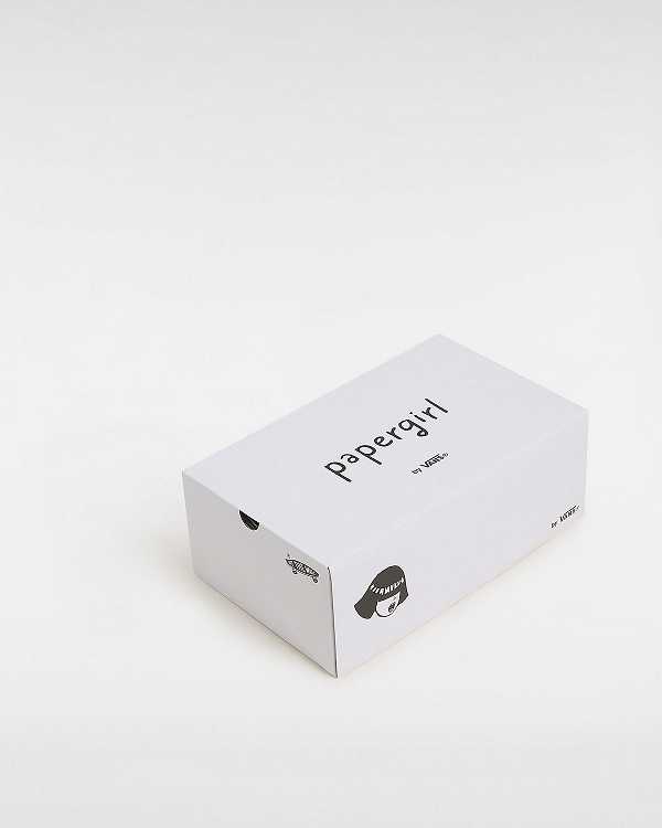 Kids' Vans Vans X Papergirl Old Skool Hook and Loop (1-4 Years) Sneakers Black Malaysia | VN7406281
