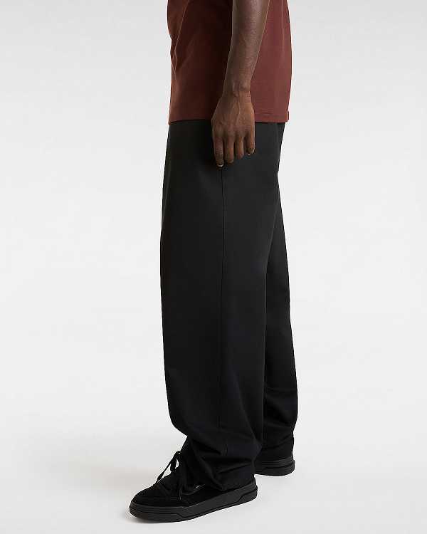 Men Vans Authentic Chino Baggy Pants Black Malaysia | VN4380672