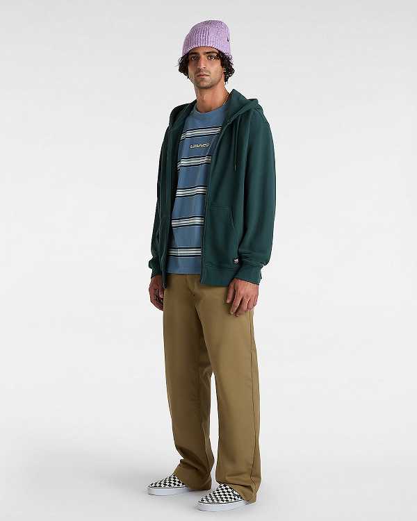 Men Vans Authentic Chino Loose Pants Brown Malaysia | VN8354601
