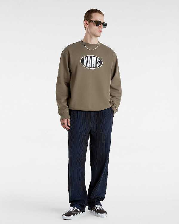 Men Vans Authentic Chino Loose Tapered Plaid Pants Blue Malaysia | VN2061758