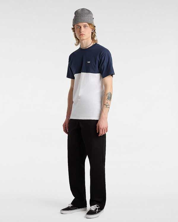 Men Vans Authentic Chino Relaxed Pants Black Malaysia | VN0519643