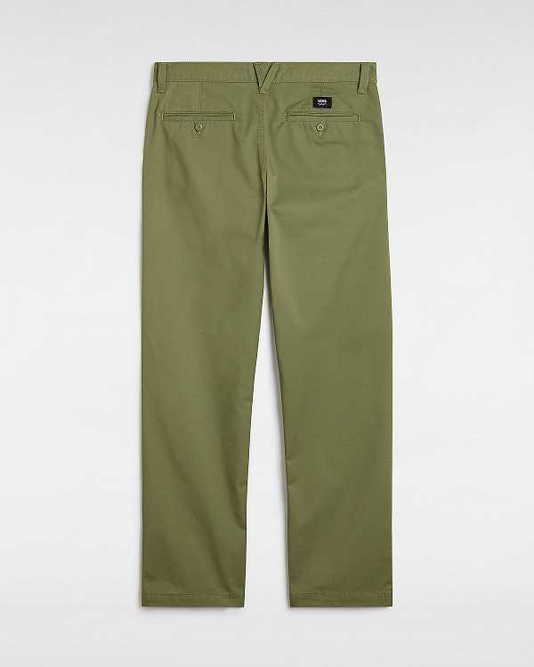 Men Vans Authentic Chino Relaxed Pants Green Malaysia | VN6740582