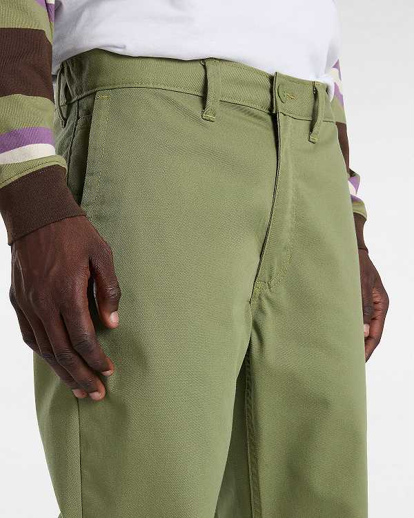 Men Vans Authentic Chino Relaxed Pants Green Malaysia | VN6740582
