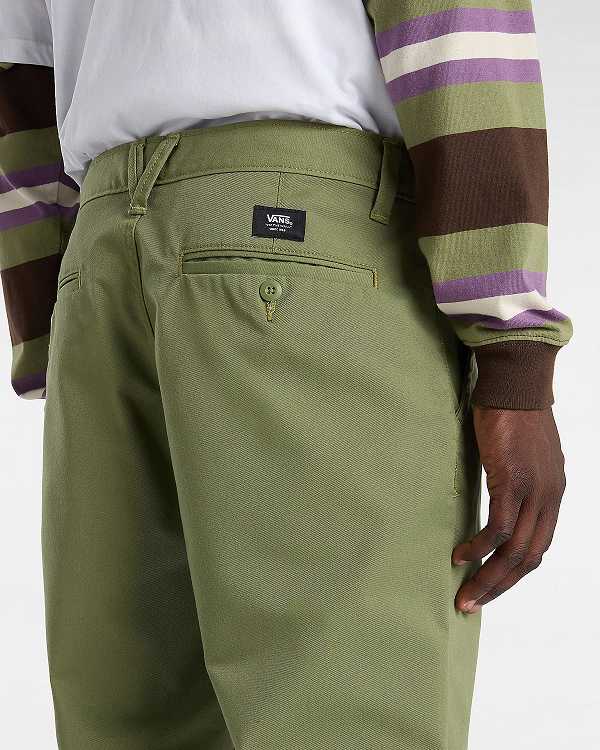 Men Vans Authentic Chino Relaxed Pants Green Malaysia | VN6740582