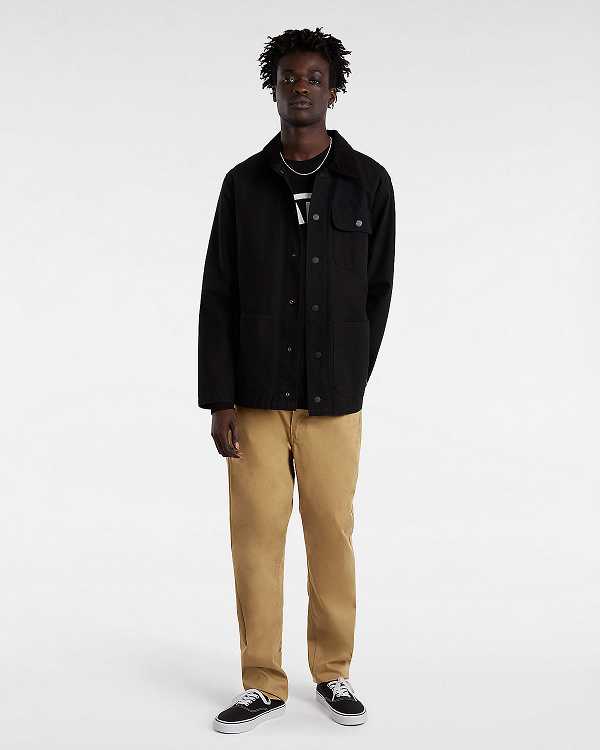 Men Vans Authentic Chino Slim Pants Brown Malaysia | VN4861392