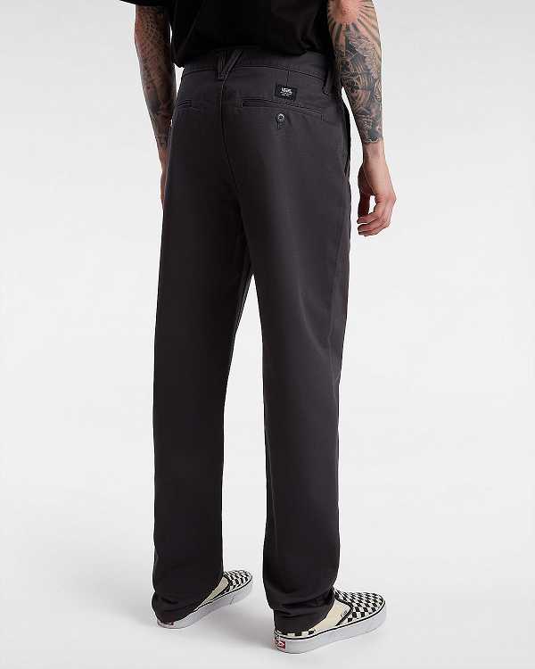 Men Vans Authentic Chino Slim Pants Grey Malaysia | VN4978306