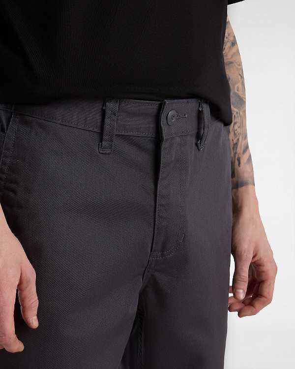 Men Vans Authentic Chino Slim Pants Grey Malaysia | VN4978306