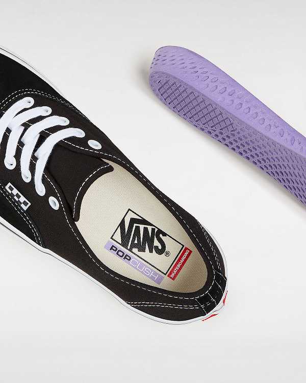 Men Vans Authentic Skate Shoes Black Malaysia | VN9508734