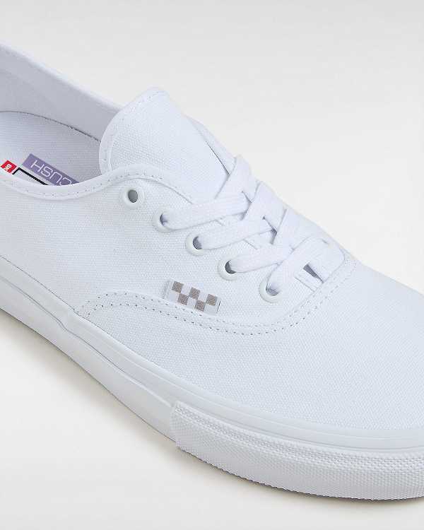 Men Vans Authentic Skate Shoes White Malaysia | VN0418796