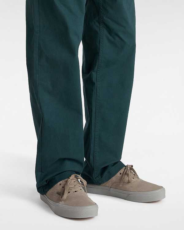 Men Vans Authentic Suede Mix Sneakers Beige Malaysia | VN4259178